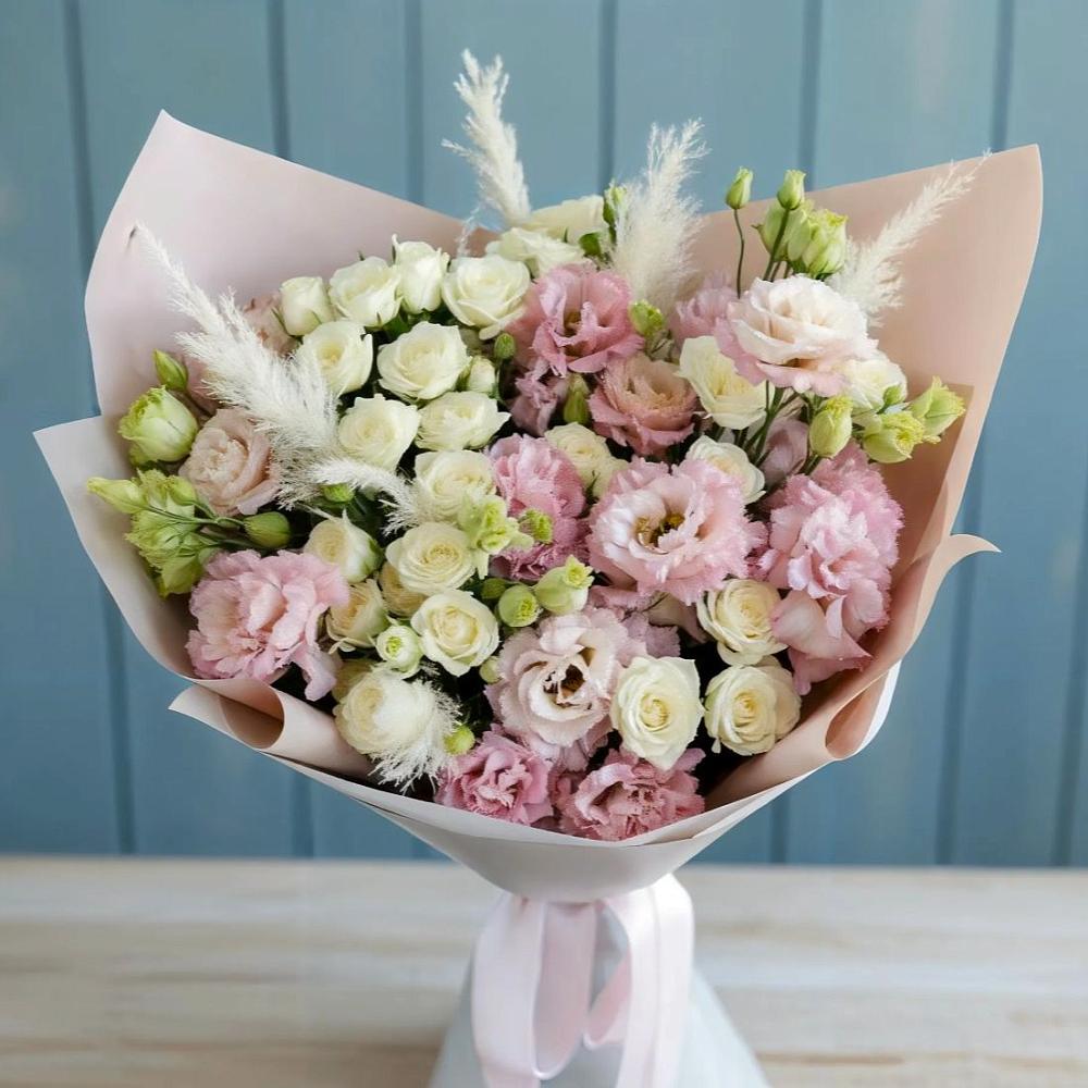 Букет цветов из: Альстромерии и Розы в Шульгино