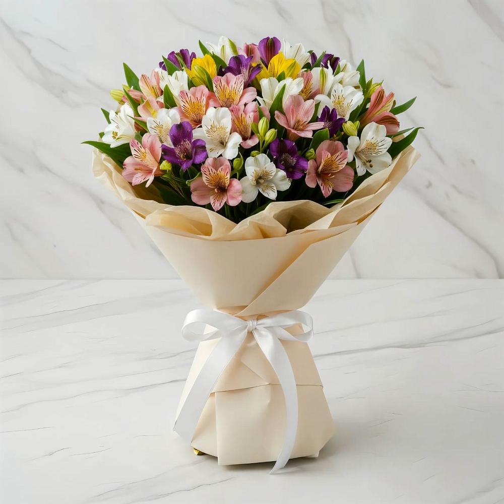 Букет цветов из: Альстромерии в Шульгино