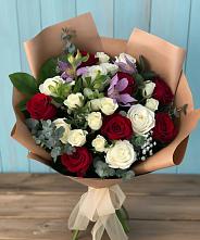Букет цветов из:  Розы и Альстромерии в Шульгино