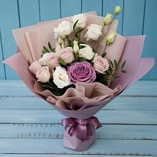 Букет цветов из:  Розы и Лизиантусы #REPLACE_PRED# Шульгино