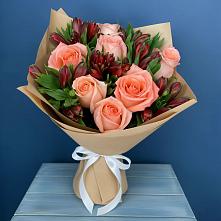 Букет цветов из:  Розы и Альстромерии #REPLACE_PRED# Шульгино