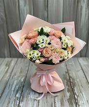 Букет цветов из:  Гвоздики, Розы и Хризантемы в Шульгино