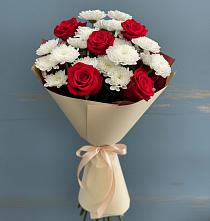 Букет цветов из:  Розы и Хризантемы в Шульгино