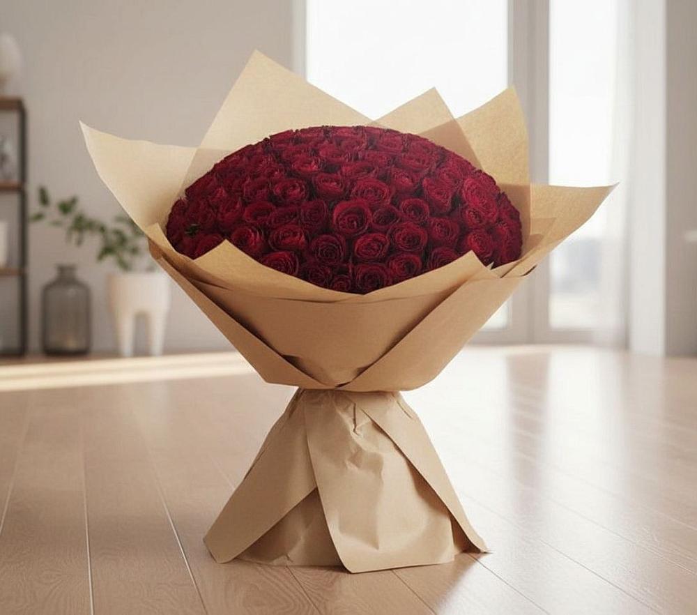 Букет 101 Красная роза в Шульгино