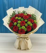 Букет цветов из:  Розы и Хризантемы в Шульгино