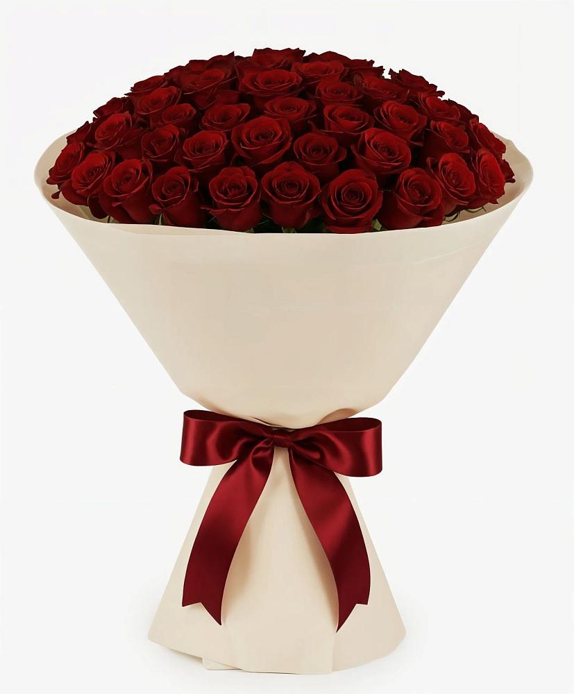 Букет 101 Бордовая роза Блэк Бакарра в Шульгино