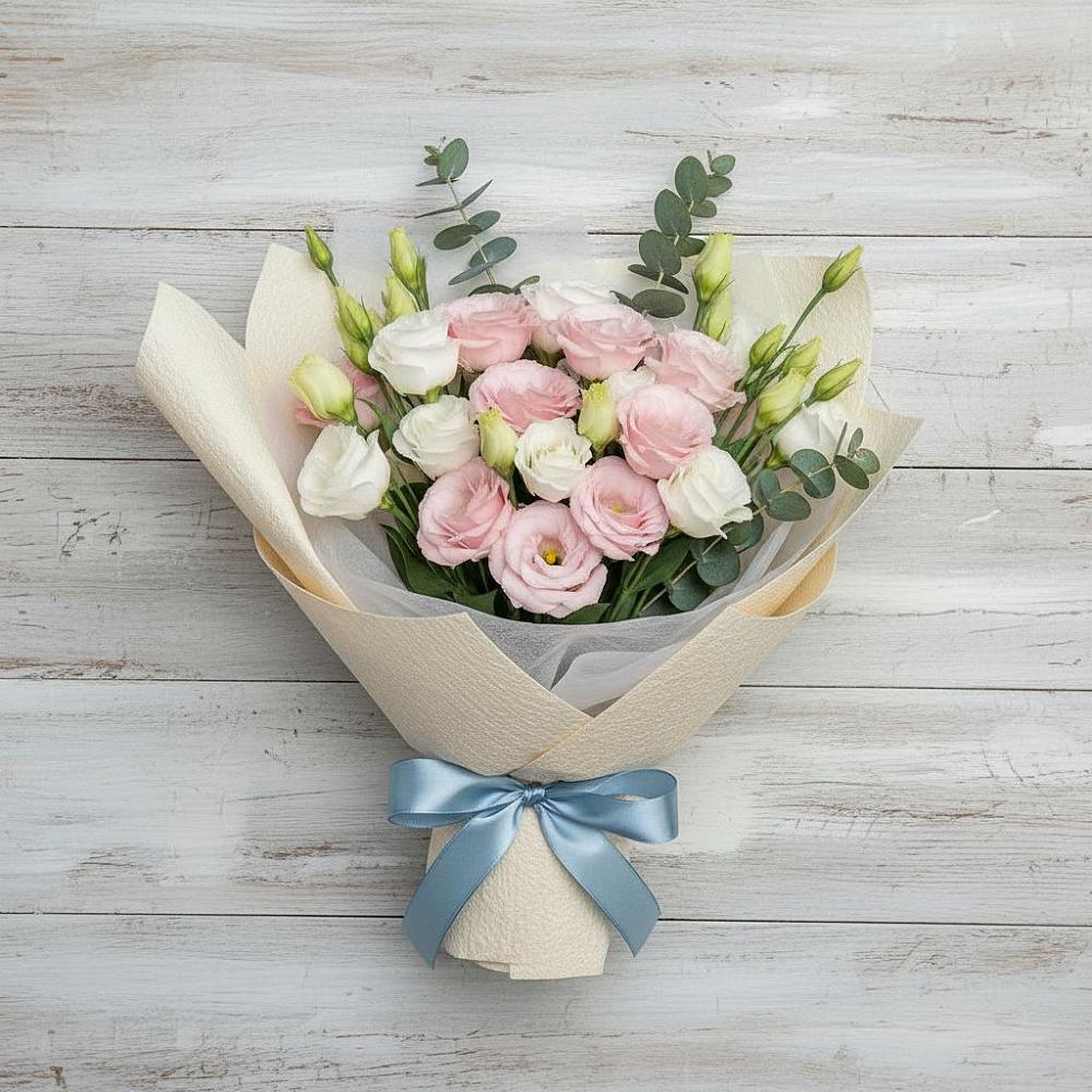 Букет цветов из: Лизиантусы в Шульгино